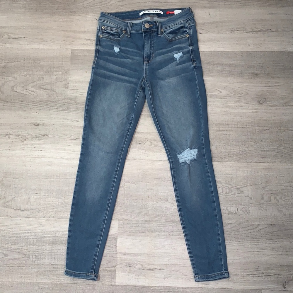 Celebrity Pink The Rider skinny ripped jeans